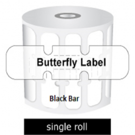 Zebra Labels Butterfly Black Bar